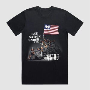 Wu-Tang Clan Tour T-Shirt, One Nation Under the Wu Flag Rap Hip Hop T-Shirt
